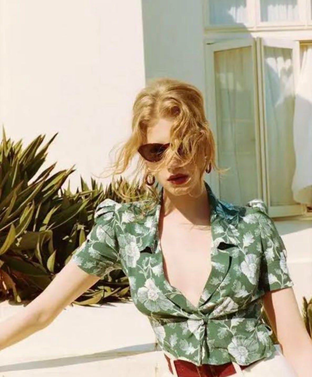 Blouse fleur
